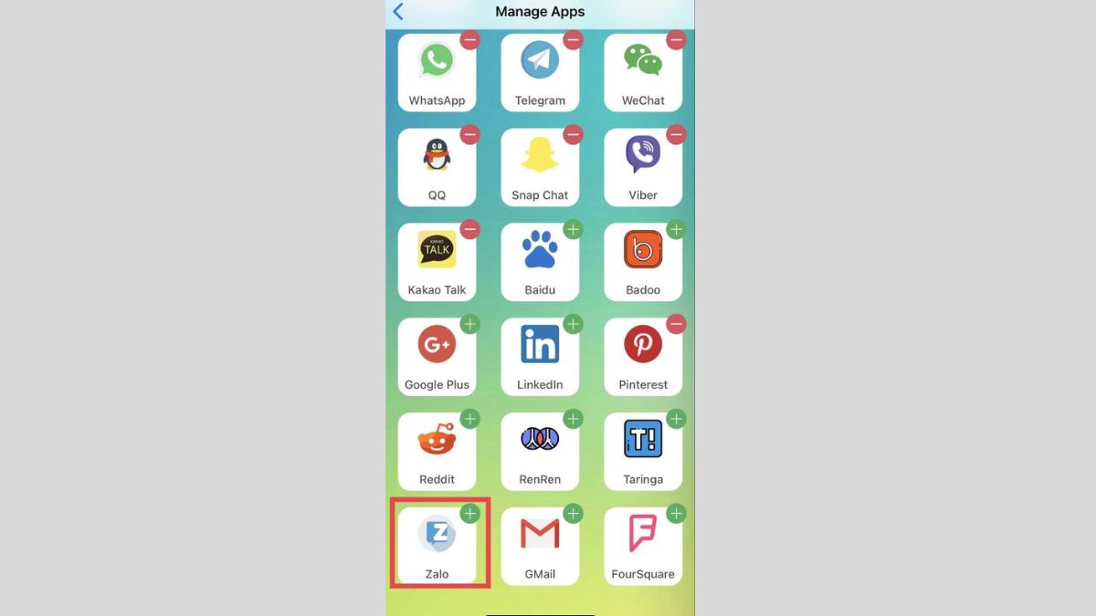 Hướng dẫn cách dùng 2 zalo trên iphone qua Dual Space Lite bước 3