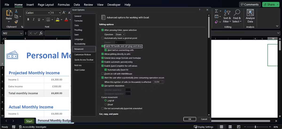 Hướng dẫn sửa lỗi Autofill không hoạt động trong Excel
