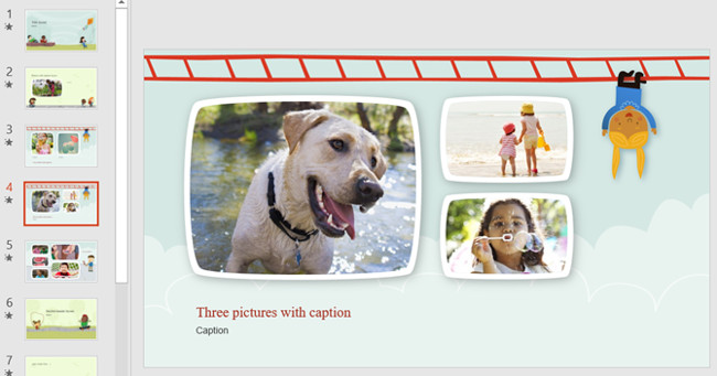 Mẫu slide PowerPoint dành cho trẻ em