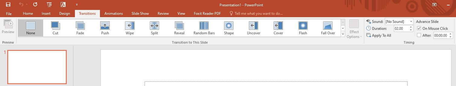 Hướng dẫn sử dụng PowerPoint từ A - Z: Thẻ Transition
