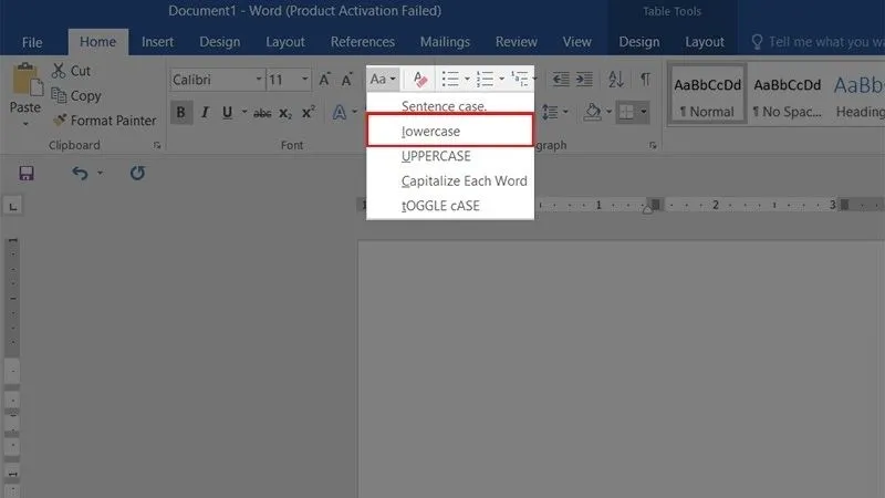 Chuyển chữ hoa sang chữ thường (và ngược lại) không cần công thức