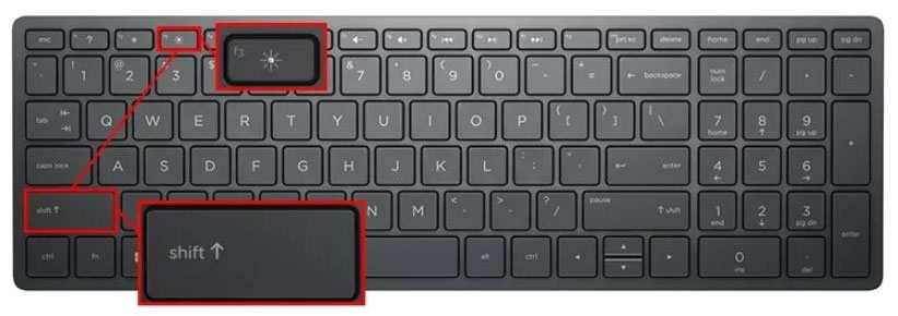 Bấm tổ hợp phím SHIFT + F3 để chuyển đổi