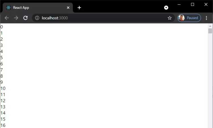 Hướng dẫn cách tạo thanh cuộn vô tận trong React.js - Ví dụ 2