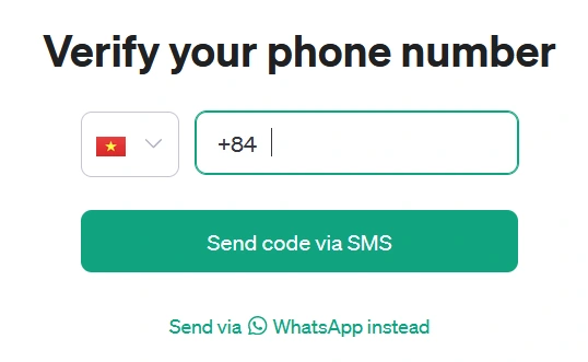 Hướng dẫn đăng ký tài khoản ChatGPT bằng số điện thoại tại Việt Nam - Bước 5