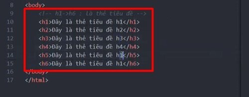 Thẻ tiêu đề trong HTML - 3