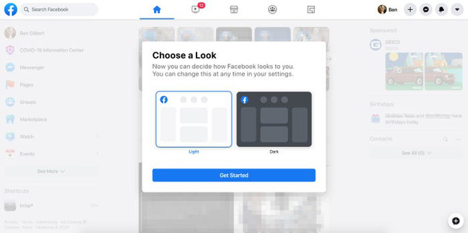 Facebook web update giao diện đen sì cho tất cả người dùng Việt Nam, bạn đã biết cách đổi ngay chưa? - Ảnh 3. Facebook web update giao diện đen sì cho tất cả người dùng Việt Nam, bạn đã biết cách đổi ngay chưa? - Ảnh 3.