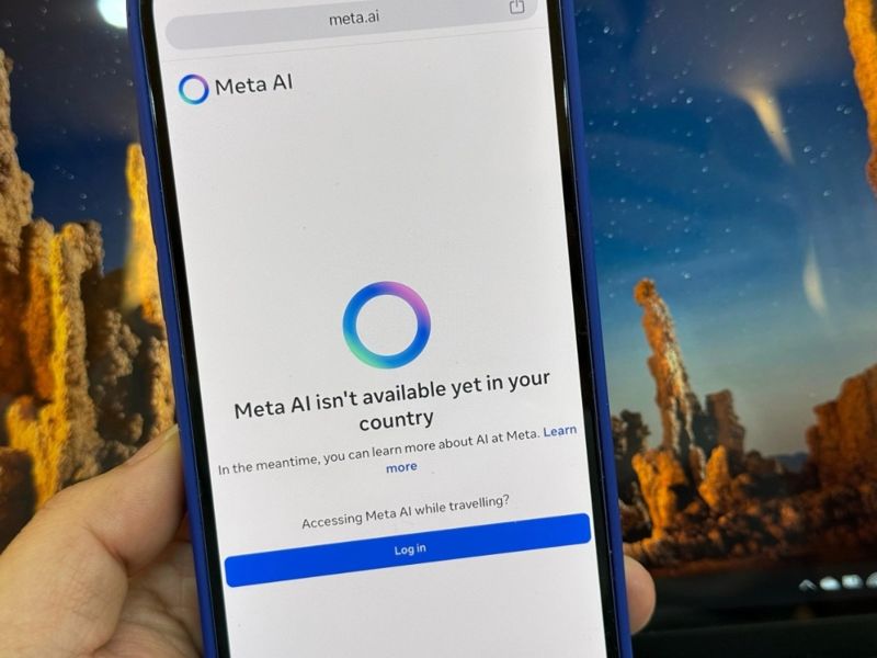 Nếu hiện thông báo chưa hỗ trợ, người dùng có thể bỏ qua và tiếp tục đăng nhập Meta AI