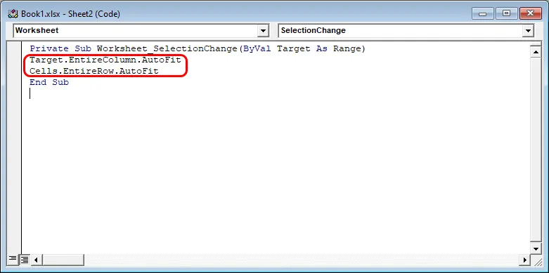 Hướng dẫn thiết lập để Excel tự động chỉnh độ rộng hàng và cột - Bước 3
