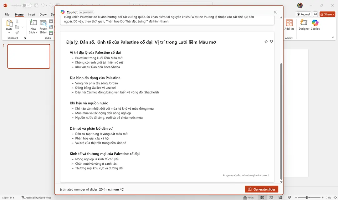 Tạo file thuyết trình chỉ trong 10 phút bằng NotebookLM và Copilot trong PowerPoint - Bước 2.1
