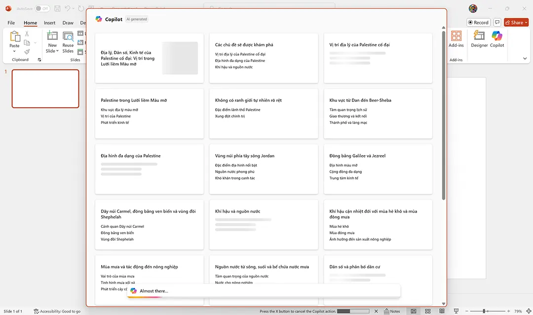 Tạo file thuyết trình chỉ trong 10 phút bằng NotebookLM và Copilot trong PowerPoint - Bước 2.2