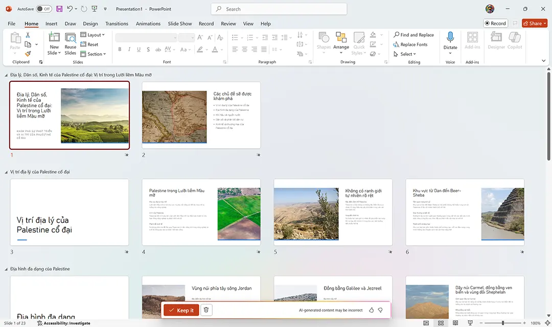 Tạo file thuyết trình chỉ trong 10 phút bằng NotebookLM và Copilot trong PowerPoint - Bước 2.3