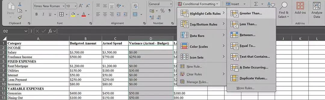 Khi nào cần dùng Conditional Formatting trong Microsoft Excel