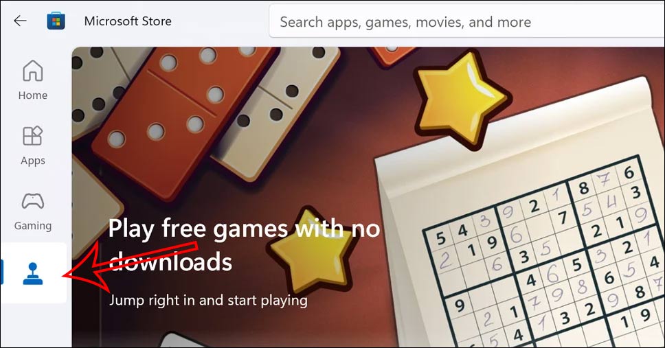 Hướng dẫn chơi game trên Microsoft Store - Bước 1