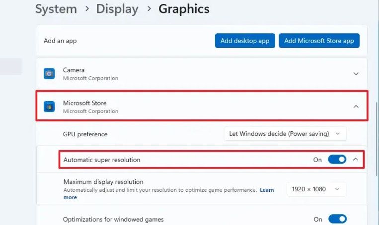 Cách bật chế độ tự động tăng độ phân giải trên Windows 11 - Ảnh 2