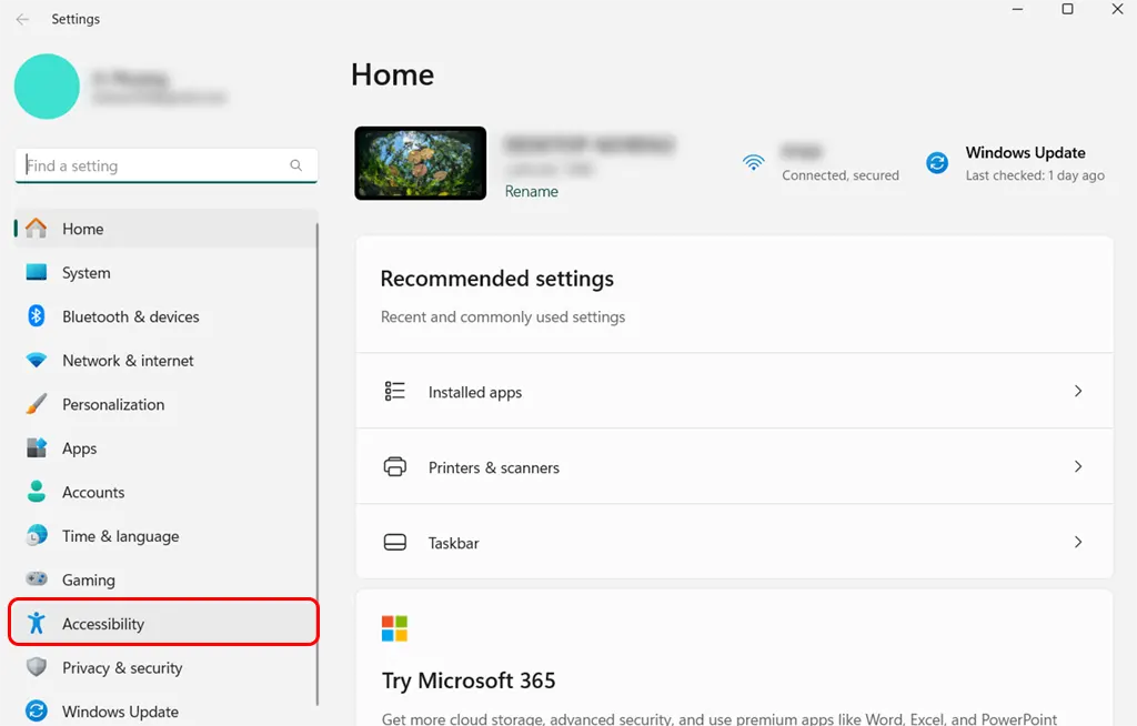 Cách bật điều khiển bằng giọng nói trên Windows 11 - Bước 1