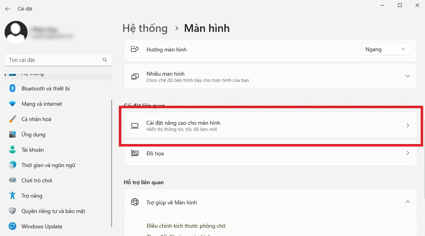 Hướng dẫn hạ tần số quét màn hình để tiết kiệm pin laptop - Bước 1