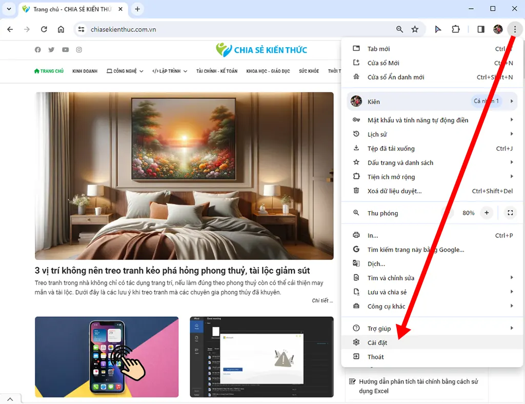 Hướng dẫn kích hoạt chế độ tiết kiệm pin trên trình duyệt Chrome - Bước 1