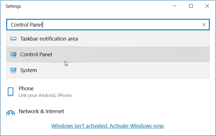 Cách giúp bạn mở nhanh Control Panel trên Windows 11 - Cách 7