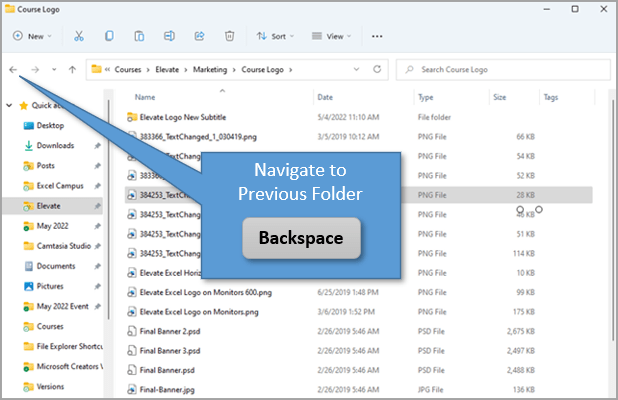 12 Phím tắt thao tác với Windows File Explorer cực nhanh - Quay trở lại 1