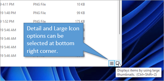 12 Phím tắt thao tác với Windows File Explorer cực nhanh - Thay đổi chế độ hiển thị 3