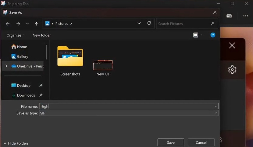 Hướng dẫn tạo GIF từ video quay màn hình Snipping Tool - Bước 3
