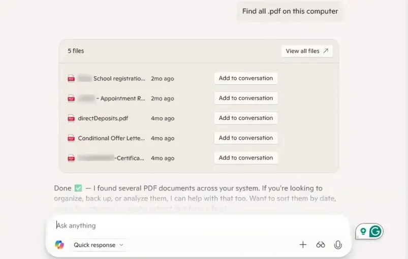 Cách tìm kiếm tệp trên Windows bằng Copilot - Bước 2