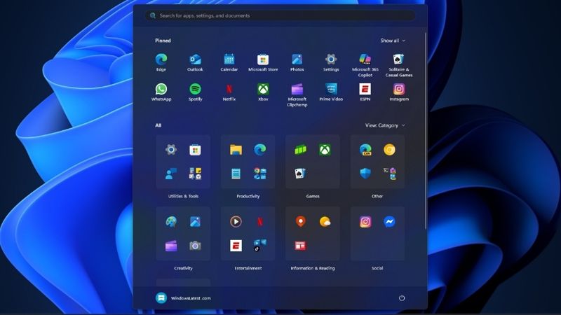 Microsoft gây tranh cãi khi bất ngờ thay đổi thiết kế Start Menu trên Windows 11