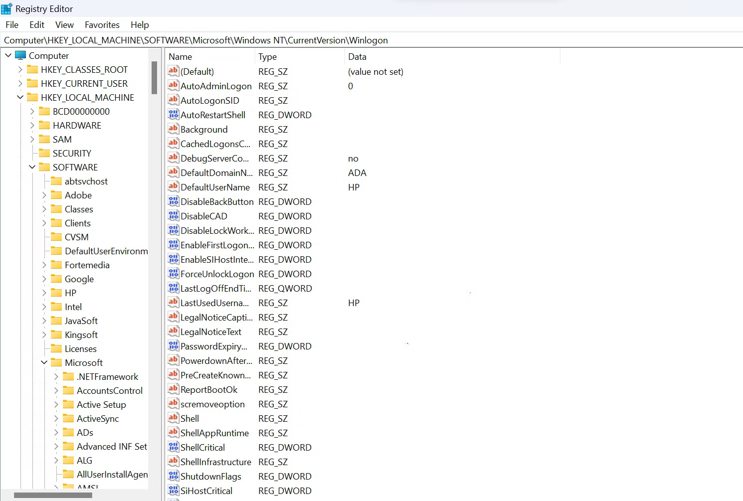 Sử dụng Windows Registry để tự động đăng nhập vào tài khoản người dùng - Bước 4