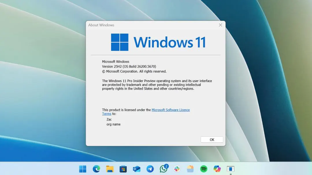 Microsoft xác nhận Windows 11 25H2 sẽ lược bỏ tính năng này