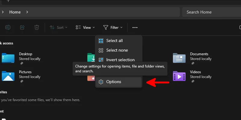 Xóa các file gần đây khỏi File Explorer - Bước 2