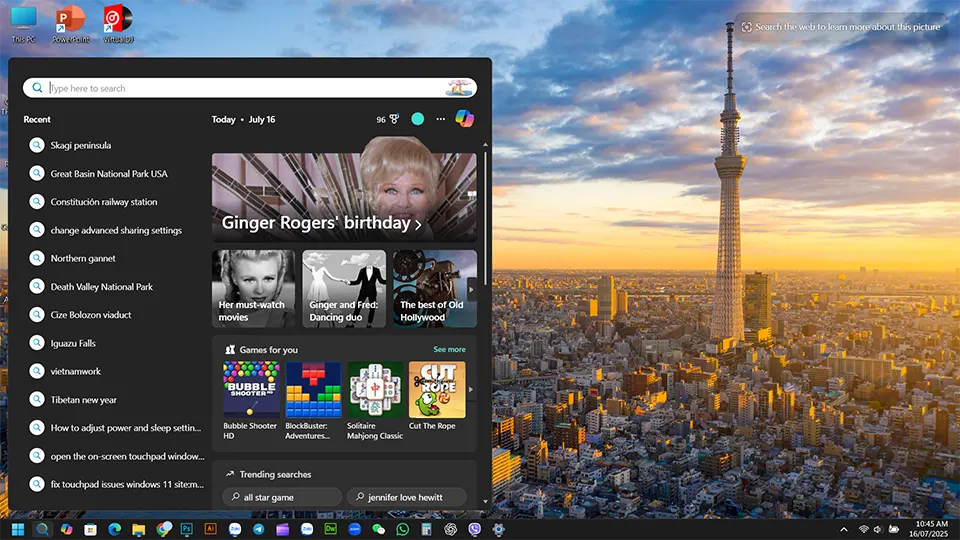 Cách xóa lịch sử tìm kiếm trên Search Bar của Windows 11
