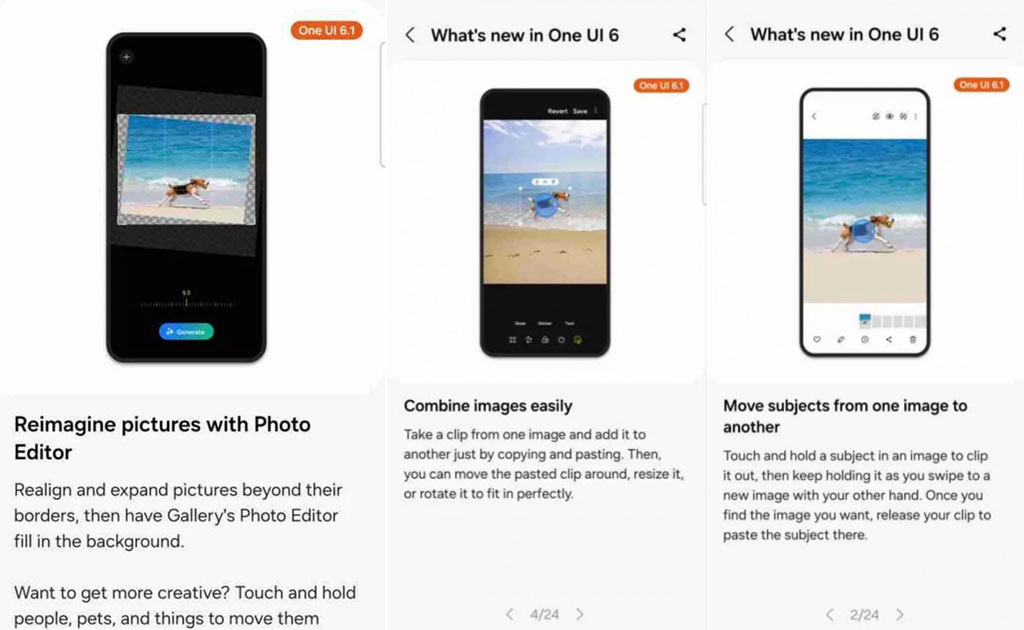 Các tính năng bị rò rỉ trên One UI 6.1 - Tạo hình nền AI - 2