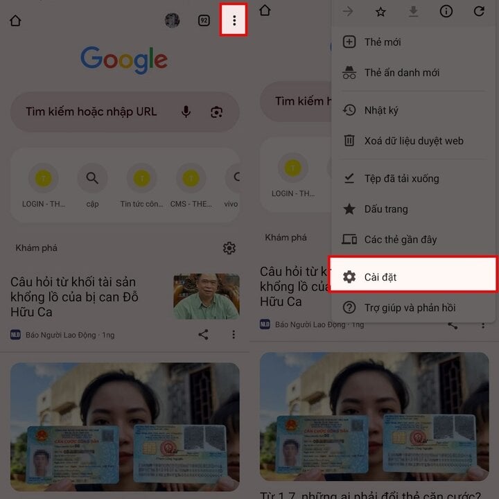 Cách chặn trang web tự mở trên điện thoại Android - Bước 1