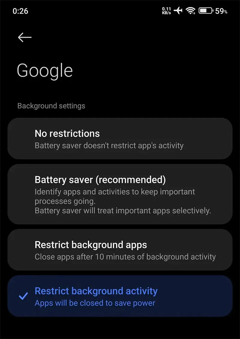 Ứng dụng chạy nền gây hao pin khó kiểm soát