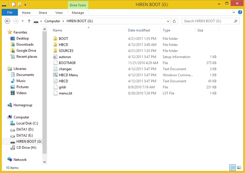 Cách tạo USB Boot bằng Hiren's Boot - Bước 5