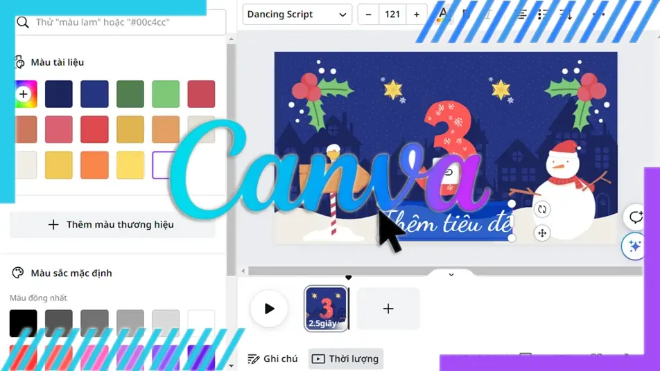 Hướng dẫn chèn chữ vào video trong Canva