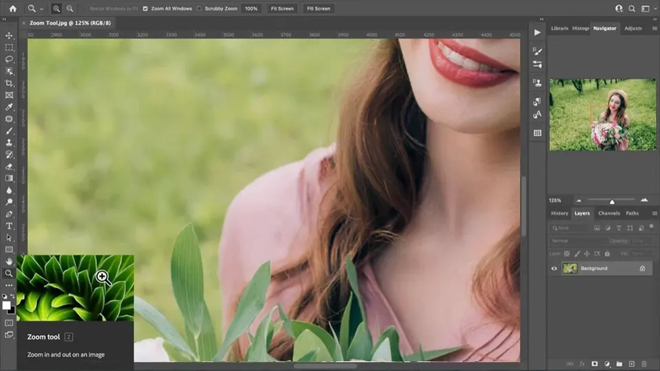 7 cách phóng to và thu nhỏ hình ảnh trong Photoshop
