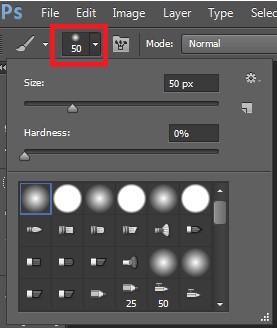 Cách sử dụng Brush Tool trong Photoshop - Bước 2