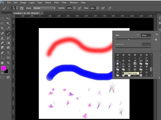 Hình minh họa sử dụng Brush Tool trong Photoshop 