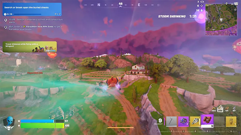 Hướng dẫn lấy và sử dụng Wingsuit trong Fortnite Chapter 7 - Ảnh 2