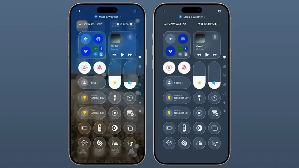 Cách chỉnh độ trong suốt Liquid Glass trên iOS 26