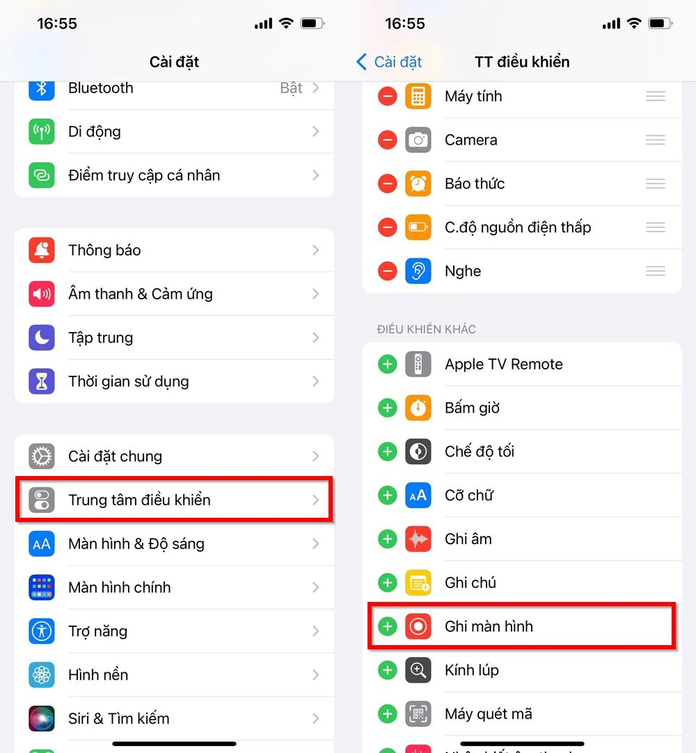 Cách quay màn hình iPhone có tiếng - Bước 1