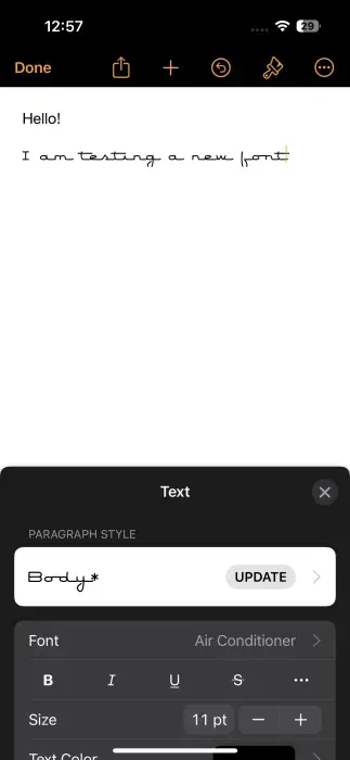 Thêm phông chữ mới vào thư viện - Bước 4