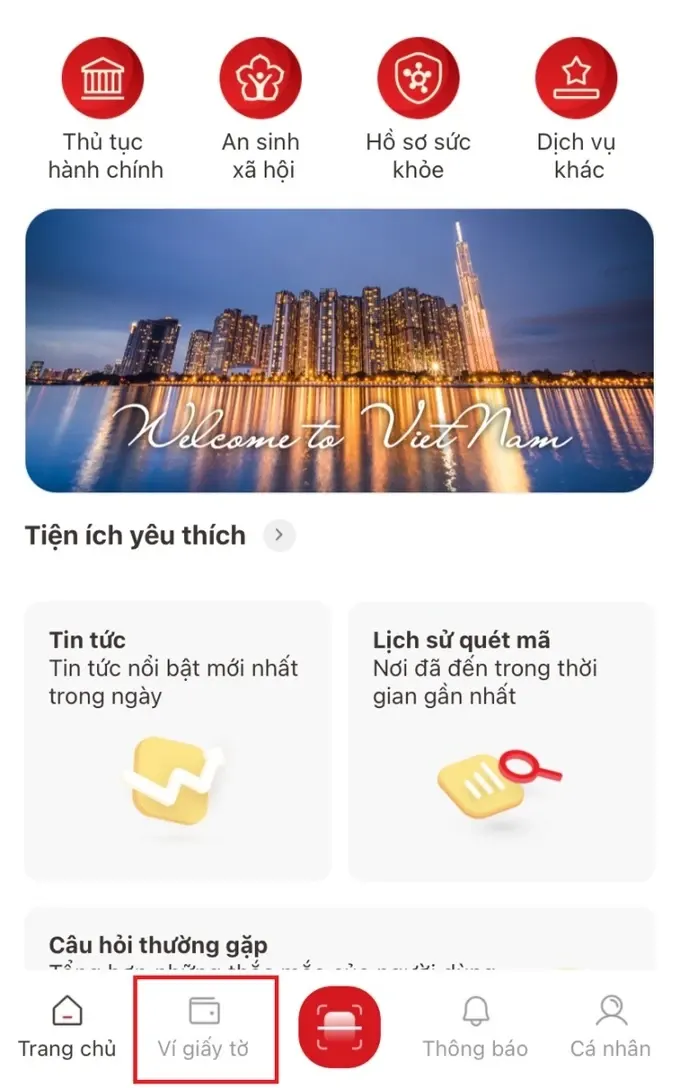 Cách xem quê quán mới sau sáp nhập trên VNeID - Bước 2