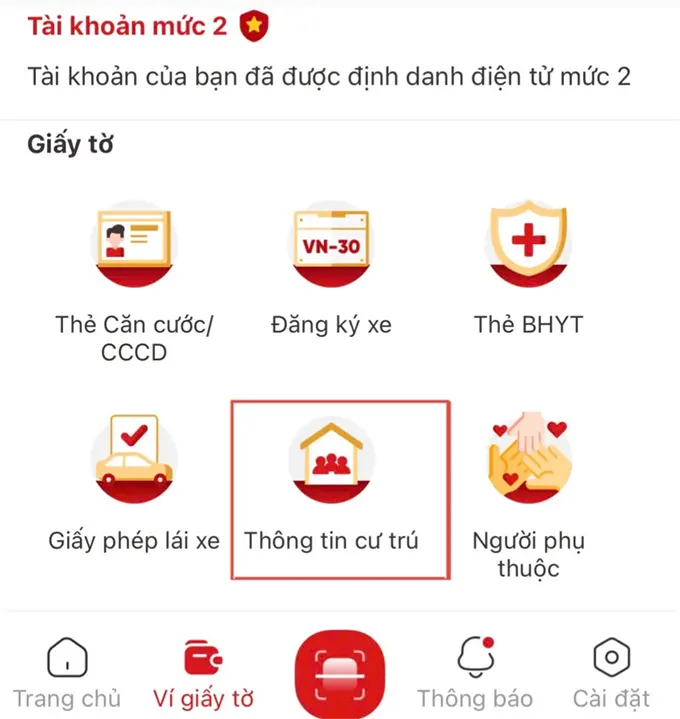 Cách xem quê quán mới sau sáp nhập trên VNeID - Bước 3