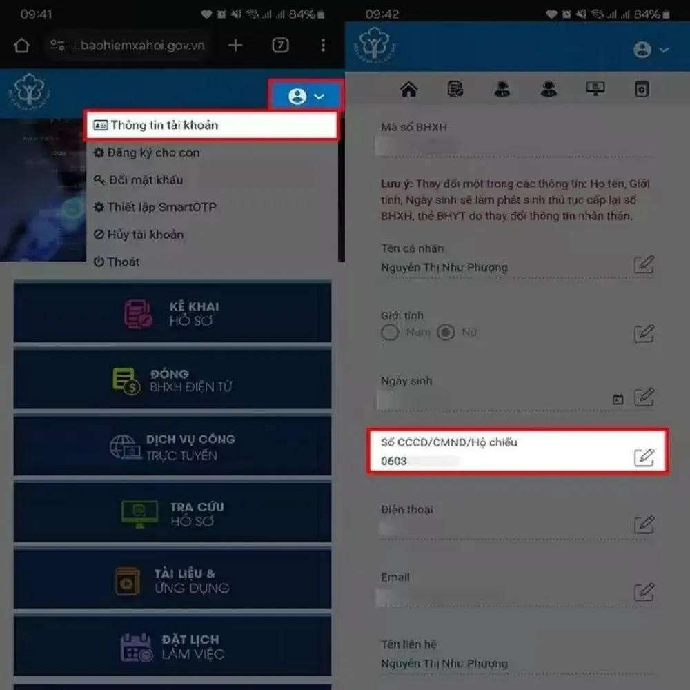 Hướng dẫn cập nhật số CCCD vào ứng dụng VssID trên điện thoại - Bước 2