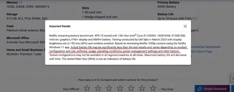 Benchmark của nhà sản xuất thường dựa trên các tác vụ công suất thấp