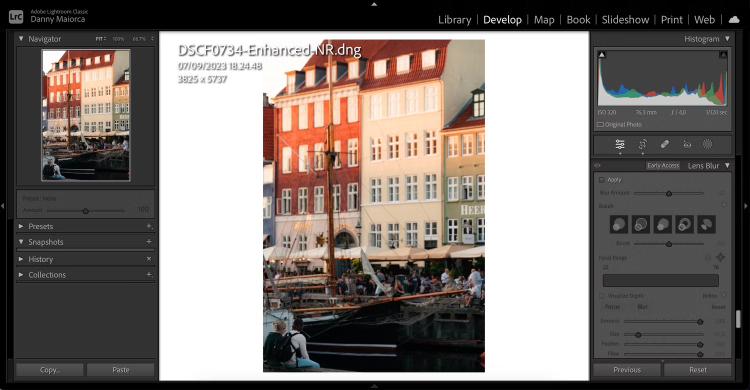 Sử dụng Lens Blur để thêm hiệu ứng làm mờ nền - 1