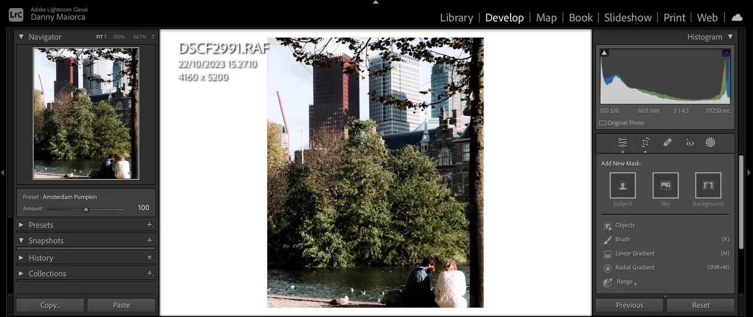 Sử dụng tính năng tạo mask nền AI để làm mờ nền - 1