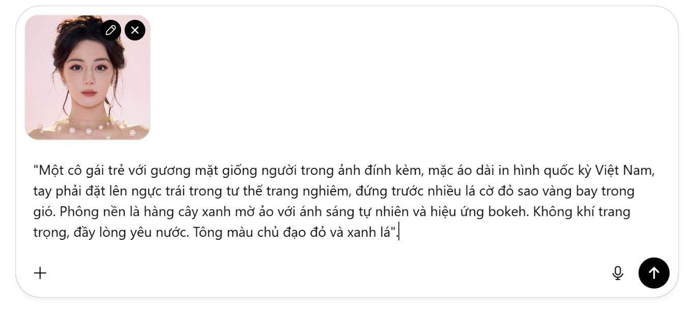 Cách dùng ChatGPT tạo ảnh chụp với rừng cờ Tổ quốc để chào mừng ngày 2/9 - 2